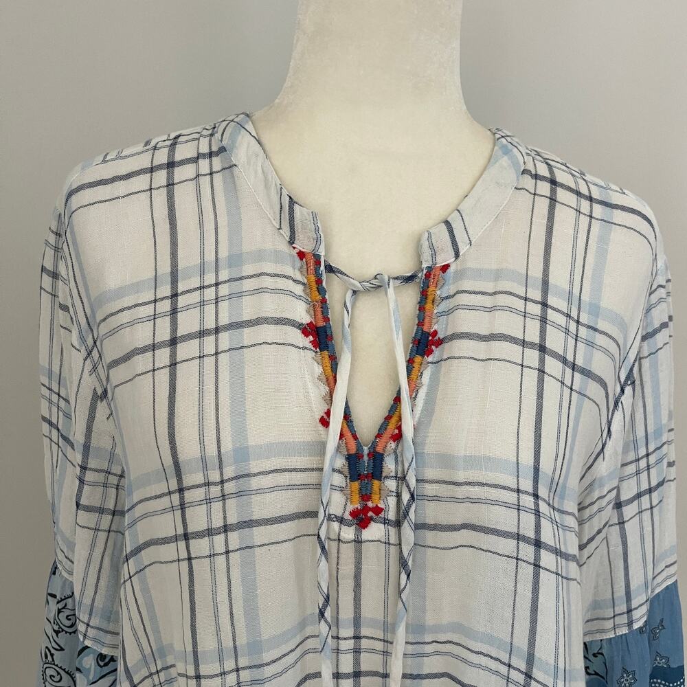 Johnny Was Workshop Patchwork Bandana Effortless … - image 4